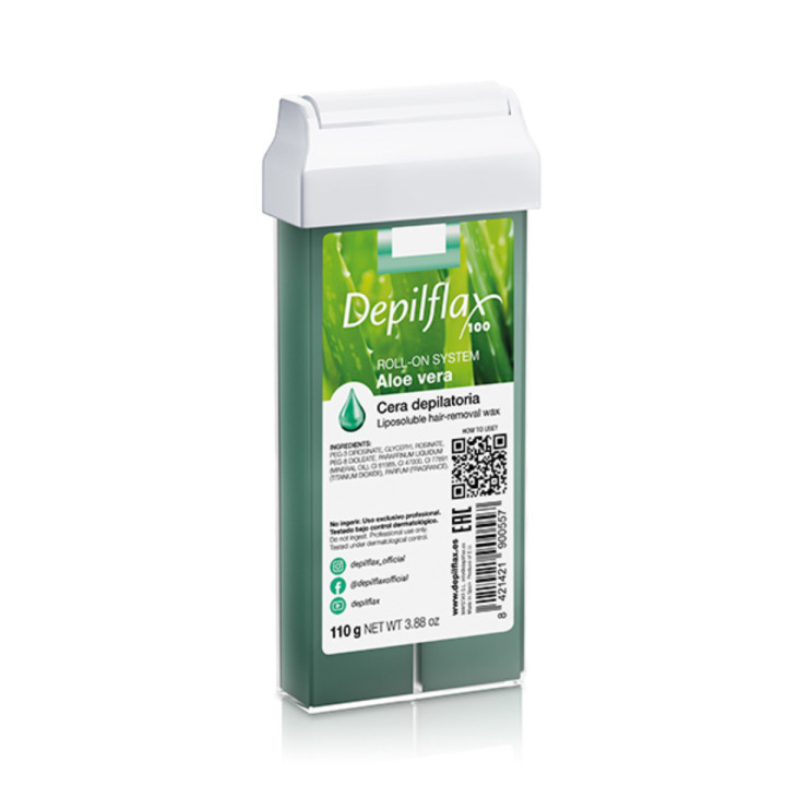 Wosk do depilacji Depilflax 100 Aloes rolka 110 g