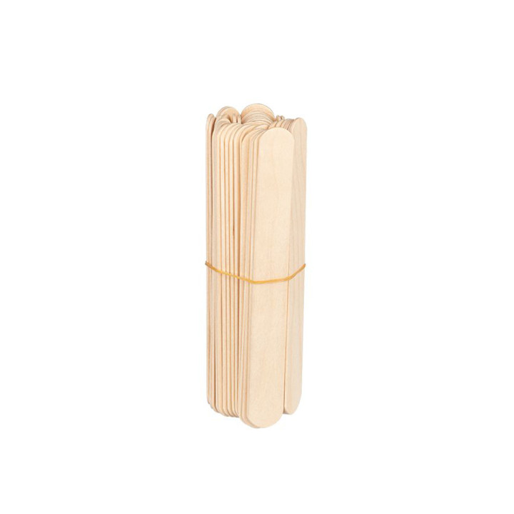 Szpatułka drewniana duża 150 x 18 x 1.8 mm - 150 sztuk