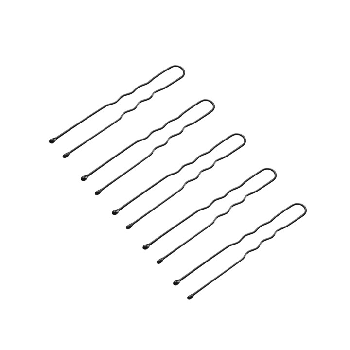 Kokówki fryzjerskie do włosów E-65 300 szt. 5 cm czarne
