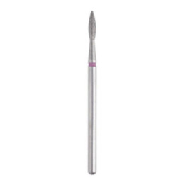 Staleks Frez diamentowy FA11R021/8K płomyk ostry 2,1mm/8 czerwony