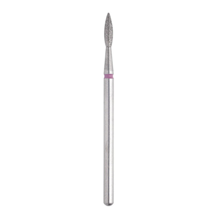 Staleks Frez diamentowy FA11R021/8K płomyk ostry 2,1mm/8 czerwony