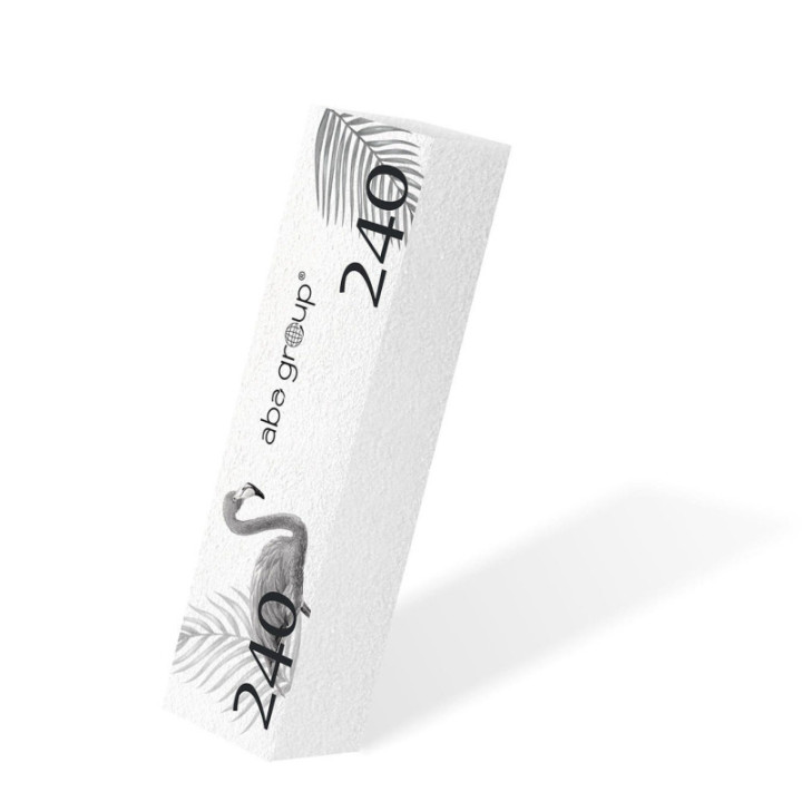 Aba Group Blok polerski Biały 240/240 - FLAMING 1 szt.
