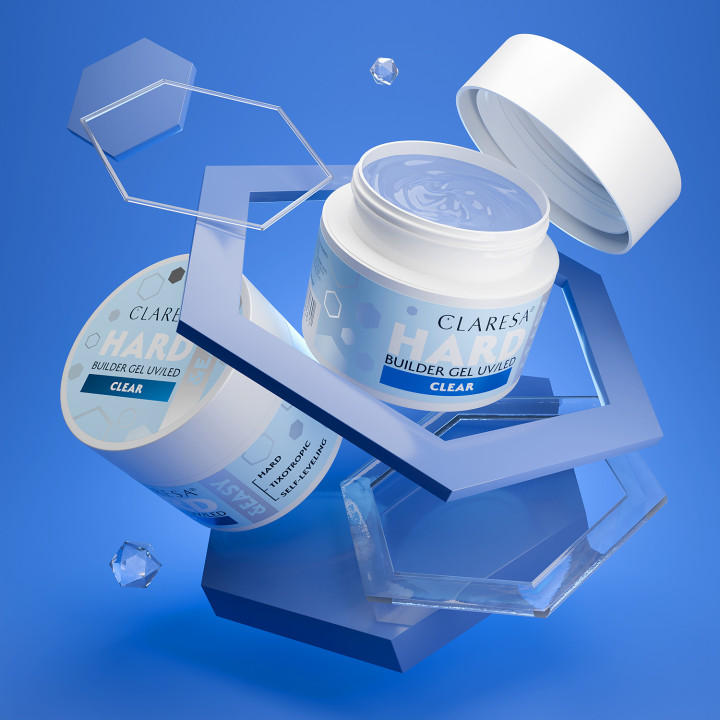 Claresa Żel budujący Hard&easy builder gel clear 12g