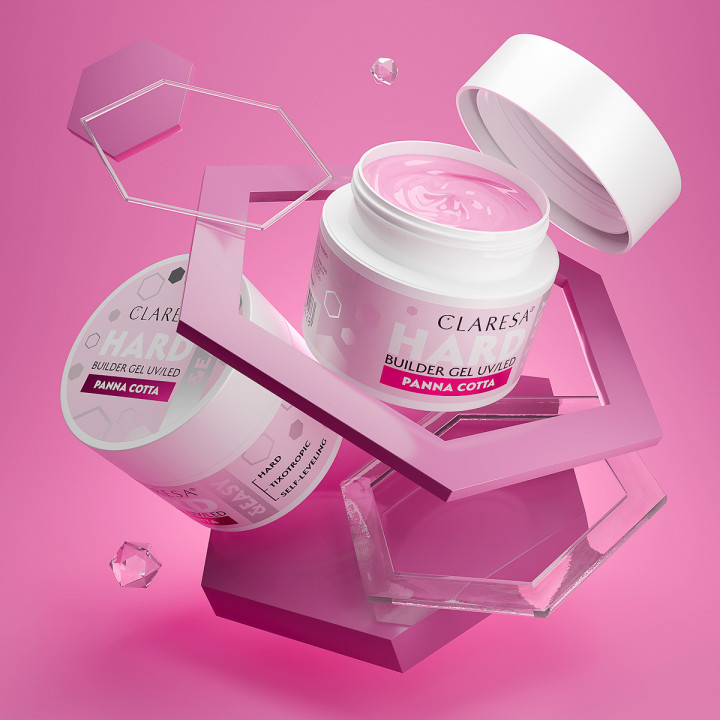 Claresa Żel budujący Hard&easy builder gel panna cotta 12g