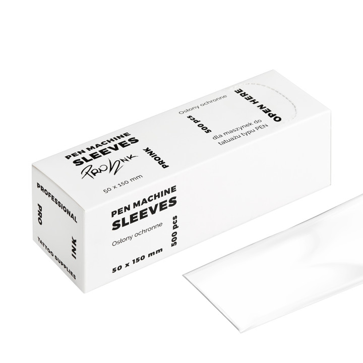 PRO INK Folie ochronne na maszynki typu Pen do PMU - 500 szt.
