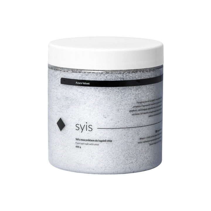 Syis Azure Velvet – Sól z Mocznikiem do Kąpieli Stóp 600 g