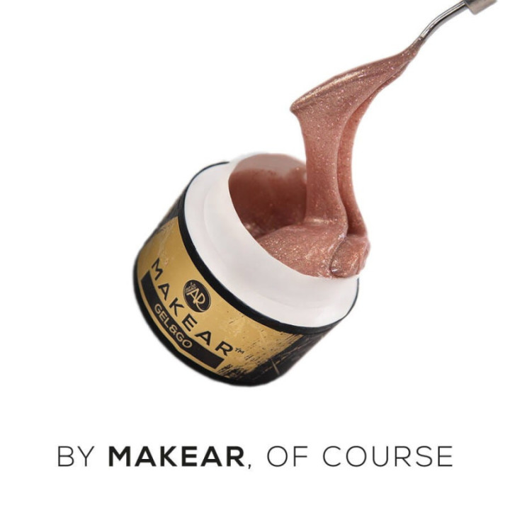 Żel do paznokci Makear GG25 Glitter Beige - Gel&Go 50ml
