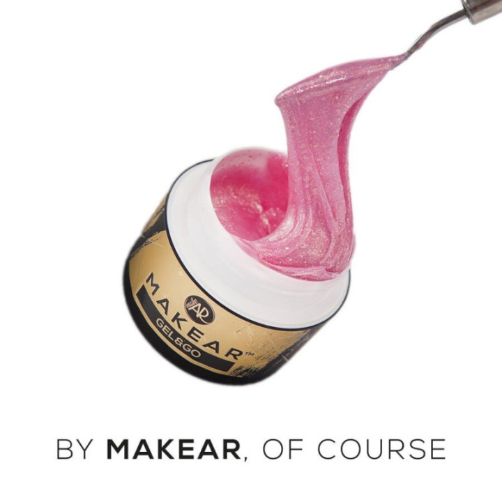 Żel do paznokci Makear GG24 Glitter Lila Rose - Gel&Go 50ml