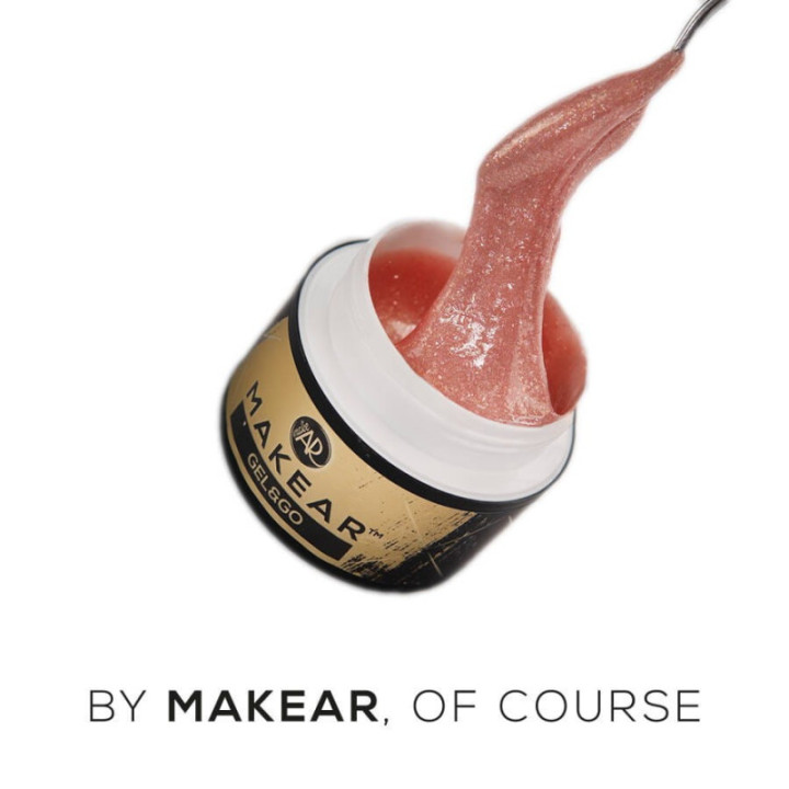 Żel do paznokci Makear GG26 Glitter Nude - Gel&Go 15ml