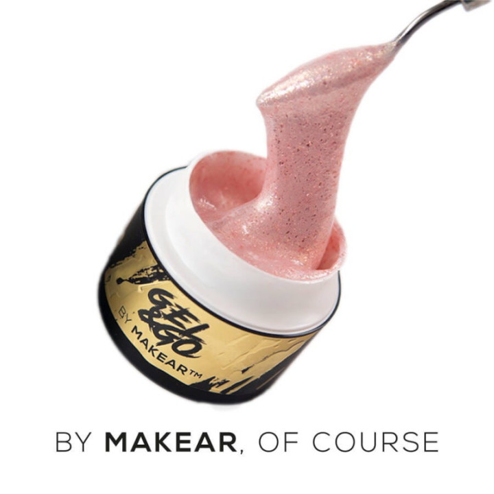 Żel do paznokci Makear GG20 Milky Glitter - Gel&Go 15ml