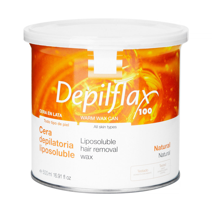 Depilflax 100 wosk do depilacji puszka natural 500 ml