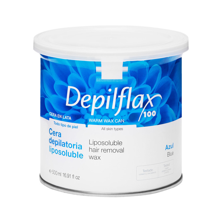 Depilflax 100 wosk do depilacji puszka azul 500 ml