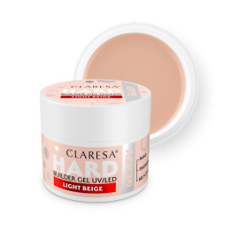 Claresa Żel budujący Hard&easy builder gel light beige 45g