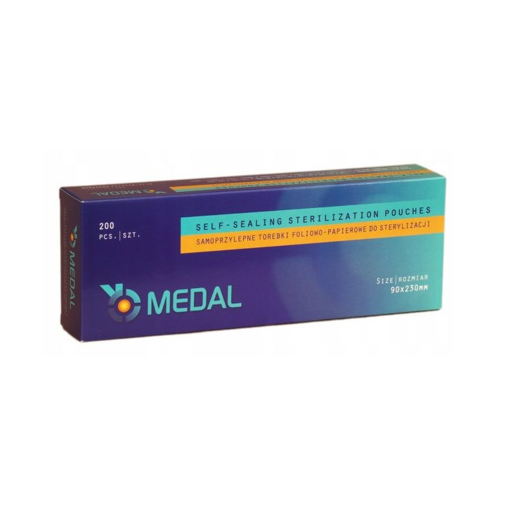 Medal Torebki do sterylizacji 90 x 230 mm (200 szt)