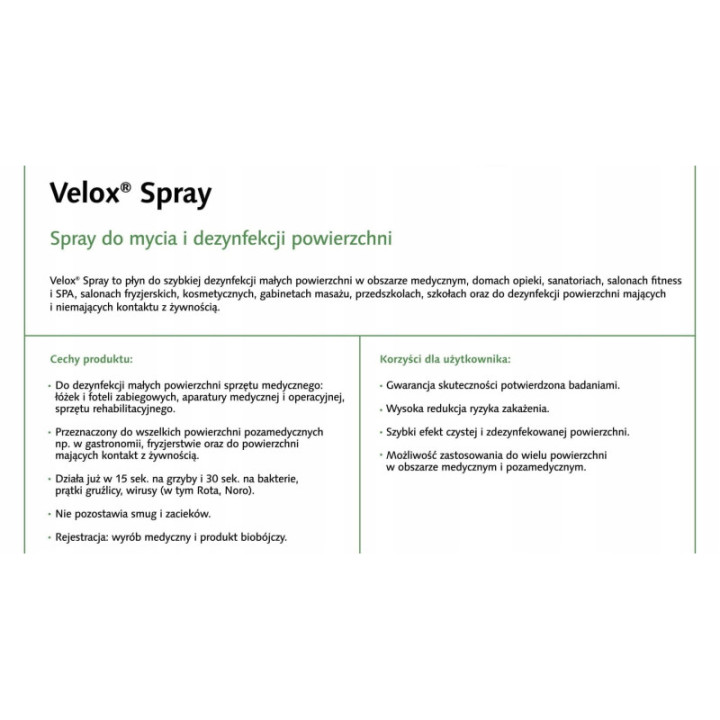 Velox spray dezynfekcja powierzchni tea tonic 5L