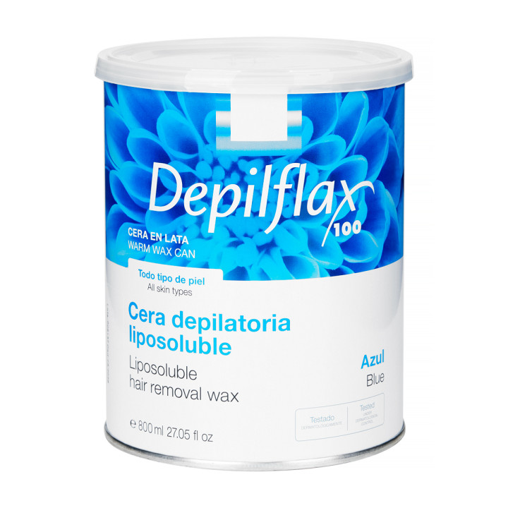 Depilflax 100 wosk do depilacji puszka azul 800 ml