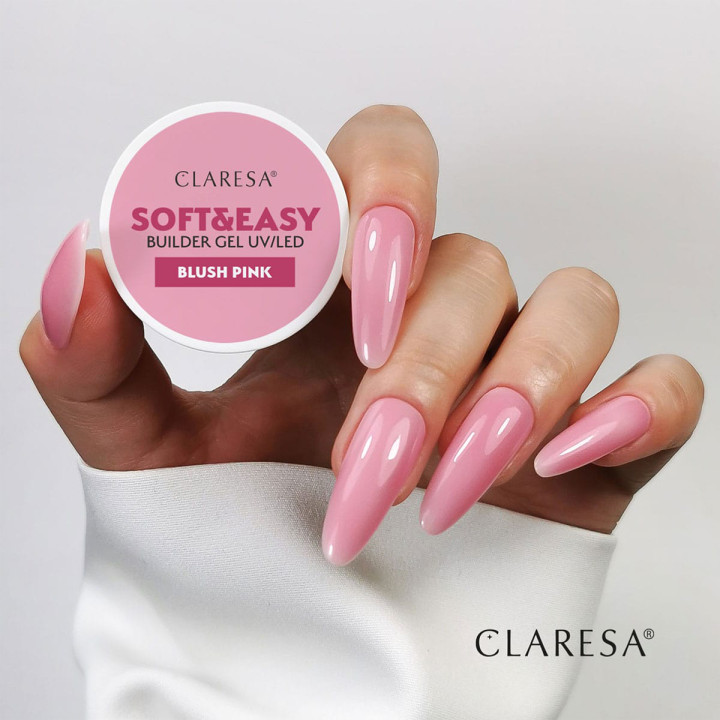 Claresa żel budujący Soft&Easy blush pink 90 g