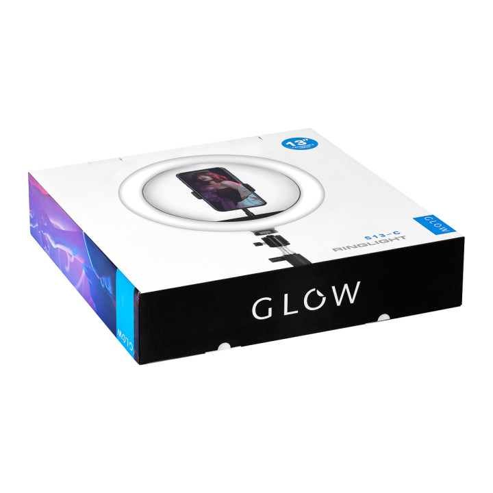GLOW lampa pierścieniowa ring 13"" bsc ze statywem 10W