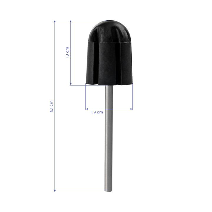 Zestaw pedicure 5 filtrów do frezarki EXO, nośnik gumowy 13mm, kapturki EXO Med Cap