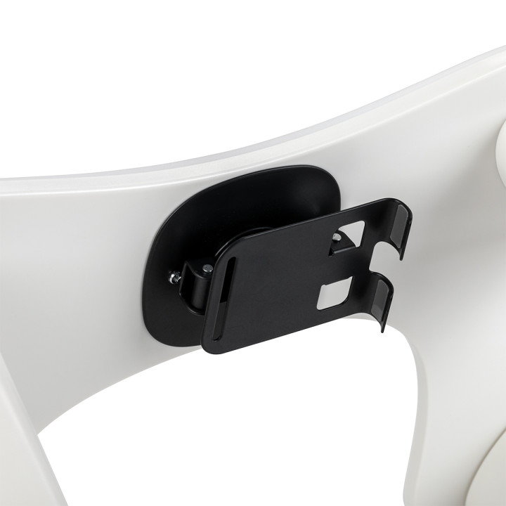 Podpórka MOMO do manicure Croissant z uchwytem na telefon biała