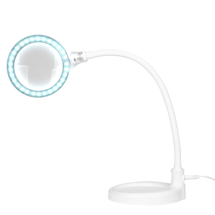 Lampa lupa Elegante 2014-2r 30 led smd 3d z podstawką i klipsem na biurko