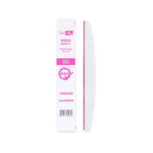 Nail4U Pilnik do paznokci 180/240 Basic Łódka Półksiężyc 1 sztuka