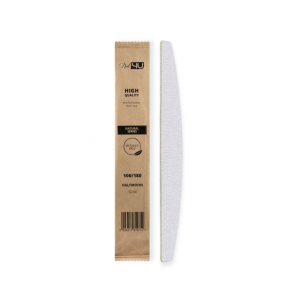 Nail4U Pilnik do paznokci Slim Natural II 100/180 Łódka Półksiężyc 50 sztuk