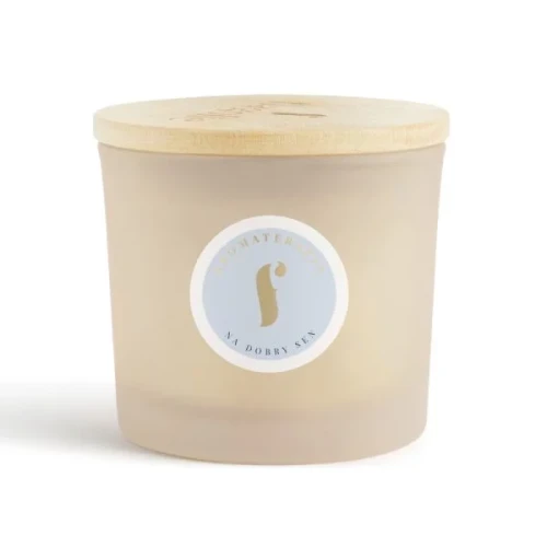 Duża Naturalna świeca sojowa do aromaterapii NA DOBRY SEN 170g 