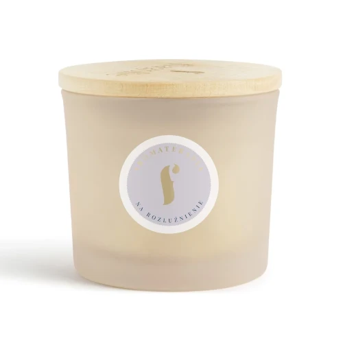 Duża Naturalna świeca sojowa do aromaterapii ROZLUŹNIENIE 170g 
