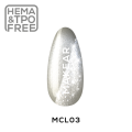  Makear MCL03 Silver Purr Lakier Hybrydowy CatEye 8ml