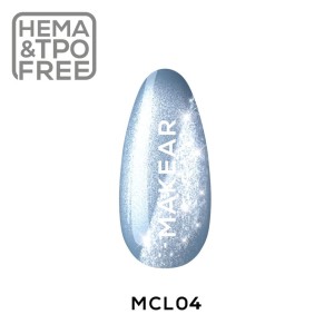 Makear MCL04 Furry Blue Lakier Hybrydowy CatEye 8ml