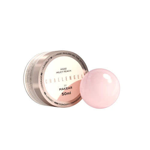 Makear Challengel Milky Peach HG02 - żel budujący 50 ml
