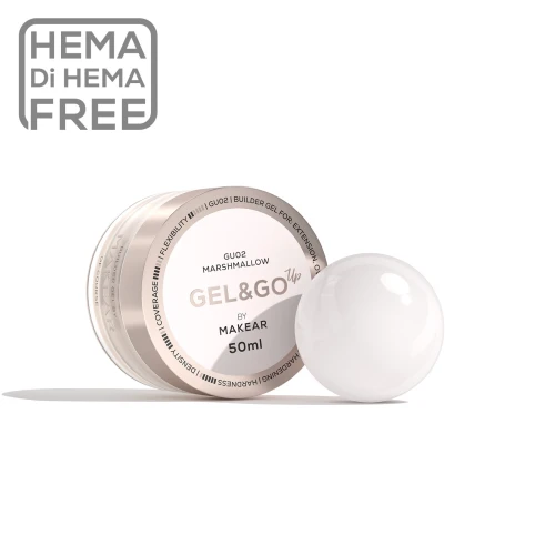 Makear żel budujący 50 ml - Gel&Go Up Marshmallow GU02
