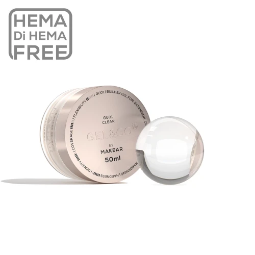 Makear żel budujący 50 ml - Gel&Go Up Clear GU01