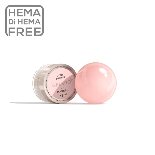 Makear żel budujący 15 ml - Gel&Go Up Muffin GU06