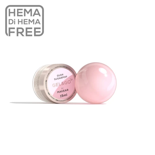 Makear żel budujący 15 ml - Gel&Go Up Sugarpop GU04