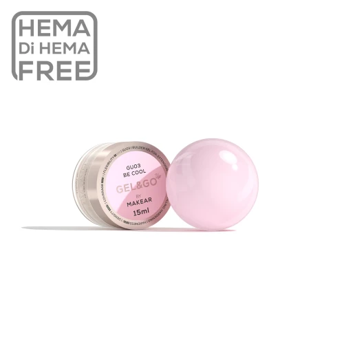 Makear żel budujący 15 ml - Gel&Go Up Be Cool GU03