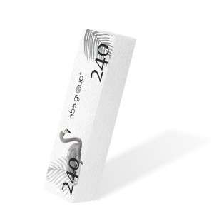 Aba Group Blok polerski Biały 240/240 - FLAMING 1 szt.
